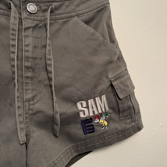 DR.SEUSS Seusswear Vintage 90s Green Eggs & Ham Embroidered Shorts- 10/12 - Picture 4 of 9